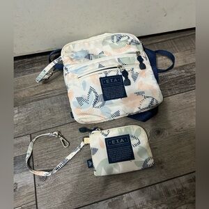 E.T.A. Rosetti Travel Purse Pouch Crossbody Secure Passport IDs Cellphone Cards